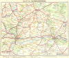 POLAND. Schneidemuhl 1936 old vintage map plan chart