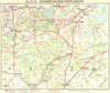POLAND. Johannisburg-Szczytno 1936 old vintage map plan chart
