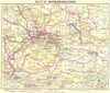 POLAND. Raciborz-Bytom 1936 old vintage map plan chart