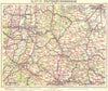 GERMANY. Stuttgart-Mannheim 1936 old vintage map plan chart