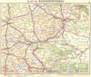 GERMANY. Rosenheim-Passau 1936 old vintage map plan chart