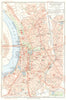 GERMANY. Dusseldorf 1936 old vintage map plan chart