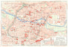 GERMANY. Nuremburg(Nurnberg) 1936 old vintage map plan chart