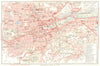 GERMANY. Stuttgart 1936 old vintage map plan chart