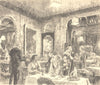 LONDON. Rule's, 35 Maiden Lane, WC2. By Walter Bayes 1946 old vintage print