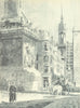 LONDON. Fish-street Hill, EC3. By Walter Bayes 1946 old vintage print picture