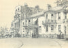LONDON. 158 Richmond Hill. By JS Sanderson-Wells 1946 old vintage print