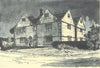 BRIGHTWELL. Small's Farm. Berkshire. By W Fairclough 1946 old vintage print