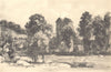 FINGEST. St. Bartholomew's. Buckinghamshire. By Elliott Seabrooke 1946 print