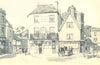 WINSLOW. The George. Buckinghamshire. By Stanley Anderson 1946 old print