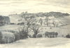 BEDFORDSHIRE. Near Lidlington. By SR Badmin 1946 old vintage print picture