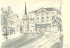 CHELMSFORD. Shire Hall. Essex. By HE Du Plessis 1947 old vintage print picture