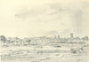 SUFFOLK. Woodbridge from the South. By WP Robins 1947 old vintage print