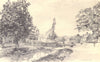 SUFFOLK. Dalham. By Raymond T Cowern 1947 old vintage print picture