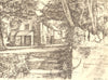 WOLLASTON. The Priory. Northamptonshire. By Michael Rothenstein 1947 old print