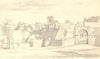 NORTHAMPTONSHIRE. Boughton from the Park. By SR Badmin 1947 old vintage print