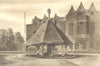 OAKHAM. Butter Cross. Rutland. By Barbara Jones 1947 old vintage print picture