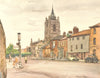 NORWICH. St. Peter Mancroft, from Bethel Street. Norfolk. By Russell Reeve 1947