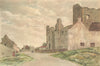 YORKSHIRE. Middleham Castle. By Martin Hardie 1947 old vintage print picture