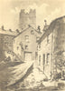RICHMOND. Castle Terrace. Yorkshire. By EB Musman 1947 old vintage print