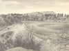 LANCASHIRE. The Ribble at Mitton. By Byron Dawson 1948 old vintage print