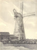 CLIFTON. Tower Mill. Gloucestershire. By Byron Dawson 1948 old vintage print