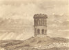 BUXTON. Solomon's Temple. Derbyshire. By Karl Hagedorn 1948 old vintage print