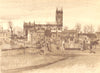 STONE. St. Michael's. Staffordshire. By Louisa Puller 1948 old vintage print