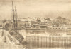 PORTMADOC. Wharves. Wales. By Frances Macdonald 1948 old vintage print picture