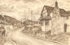 NEW RADNOR. The Old Parsonage. Wales. By Vincent Lines 1948 vintage print