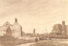 WALES. Laugharne Castle. By Martin Hardie 1948 old vintage print picture