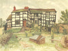 LEINTWARDINE. Paytoe Hall. Herefordshire. By Louisa Puller 1948 old print