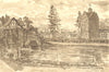 EARDISLAND. Dovecote. Herefordshire. By Vincent Lines 1948 old vintage print