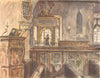 LYDIARD TREGOZE. Pew and Monument, St. Mary's. Wiltshire. By Vincent Lines 1949