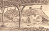 OARE. The Old Oxyard. Wiltshire. By Vincent Lines 1949 vintage print