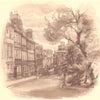 BATH. Catherine Place. Somerset. By Phyllis Ginger 1949 old vintage print