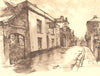TAUNTON. Mary Street. Somerset. By Raymond T Cowern 1949 old vintage print