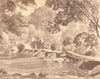SOMERSET. Tarr Steps. By Ethelbert White 1949 old vintage print picture