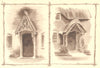 CANFORD MAGNA. Cottages. Dorset. By Barbara Jones 1949 old vintage print