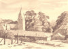 SOMPTING. St. Mary the Virgin's. Sussex. By AM Hind 1949 old vintage print
