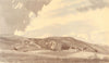 FULKING. Perching Farm, from Fulking. Sussex. By Charles Knight 1949 old print