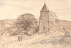 STANSTED. St. Mary's. Kent. By Vincent Lines 1949 old vintage print picture