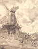 ROCHESTER. Delce Mill. Kent. By Thomas Hennell 1949 old vintage print picture