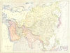 ASIA. Asia 1870 old antique vintage map plan chart