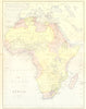 AFRICA. Africa 1870 old antique vintage map plan chart