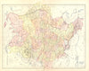 RUSSIA. Russia 1870 old antique vintage map plan chart