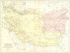 IRAN. Afghanistan & Baluchistan 1870 old antique vintage map plan chart