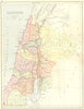 ISRAEL. Palestine 1870 old antique vintage map plan chart
