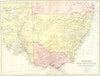 AUSTRALIA. Victoria NSW & south 1870 old antique vintage map plan chart