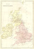 UK. Historical British Isles from 1066 1870 old antique vintage map plan chart